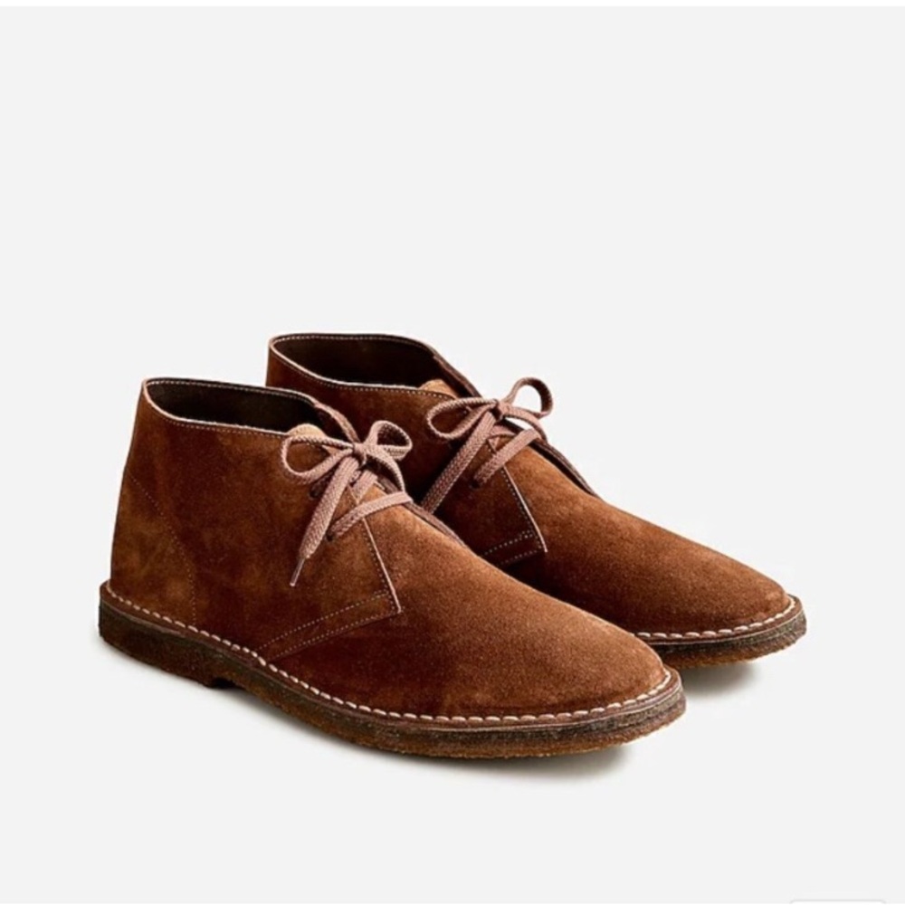 GUC JCrew suede Macalister boots in dark khaki suede.